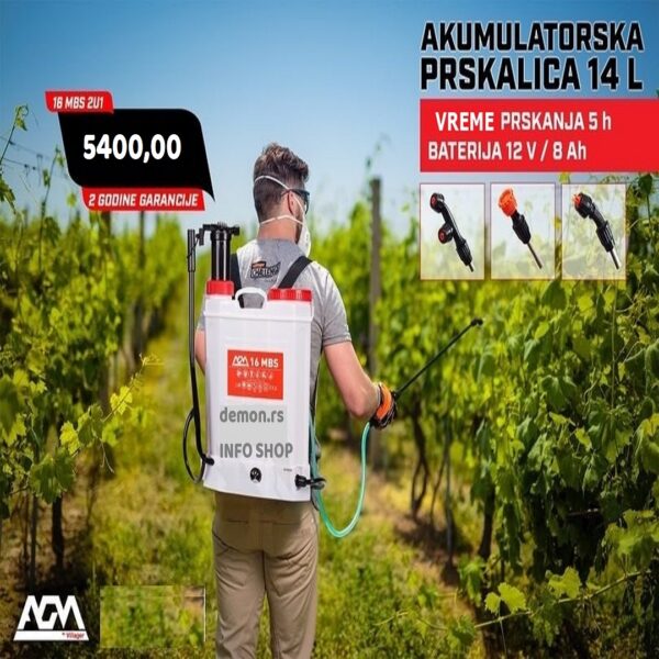 Aku prskalica akumulatorska baterijska pumpa
