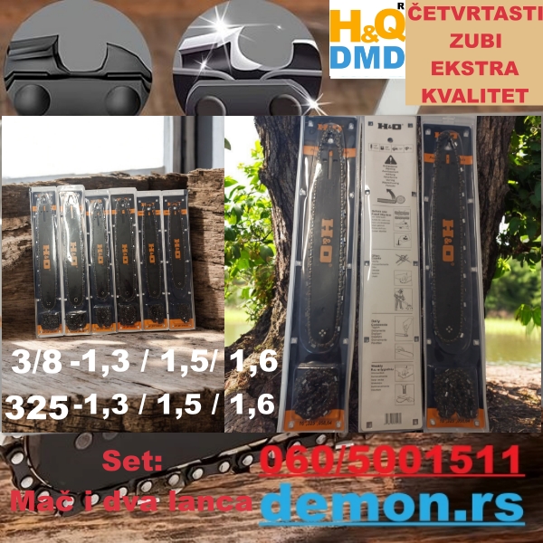 set mač i dva lanca novo
